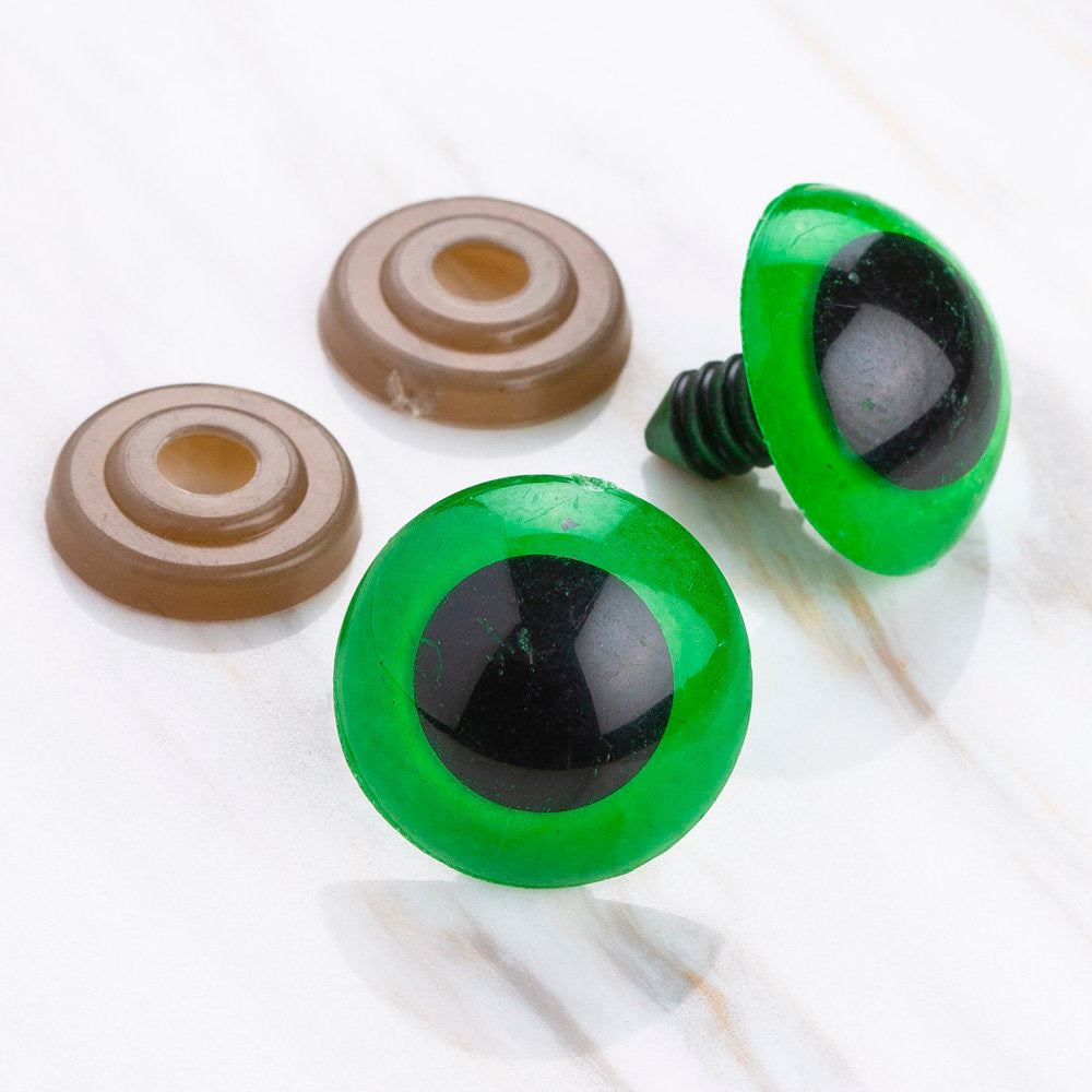 Loren 20 mm Yeşil 5 Çift Amigurumi Göz